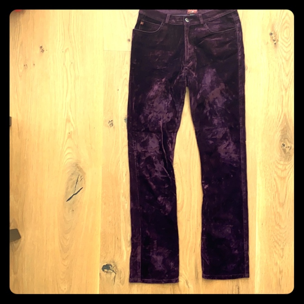 Miss Sixty burgundy velvety pant EUC!!!